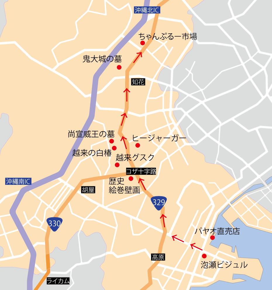 史跡ツアーズ地図